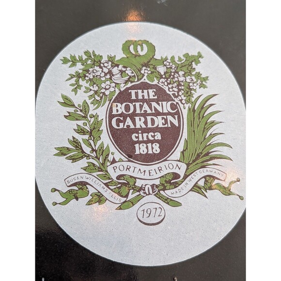 Portmeirion Botanic Garden VTG Blue Passion Flower Lg Metal Enamel Casserole Pot - Picture 4 of 16